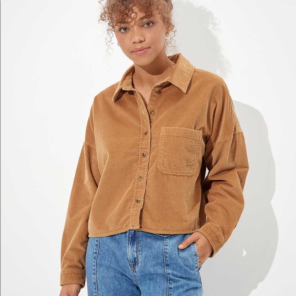 NWT Tan corduroy shirt